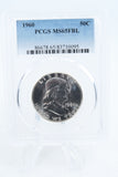 1960-P PCGS MS65FBL Franklin Half Dollar Full Bell Lines 50C