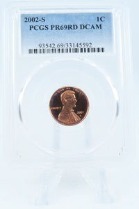 2002-S PCGS PR69DCAM Lincoln Memorial Cent Proof 1C
