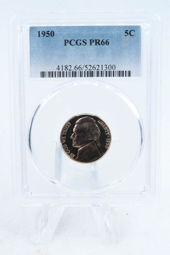 1950-P PCGS PR66 Jefferson Nickel Proof 5C