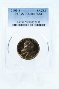 2001-S PCGS PR70DCAM Sacagawea Dollar Proof