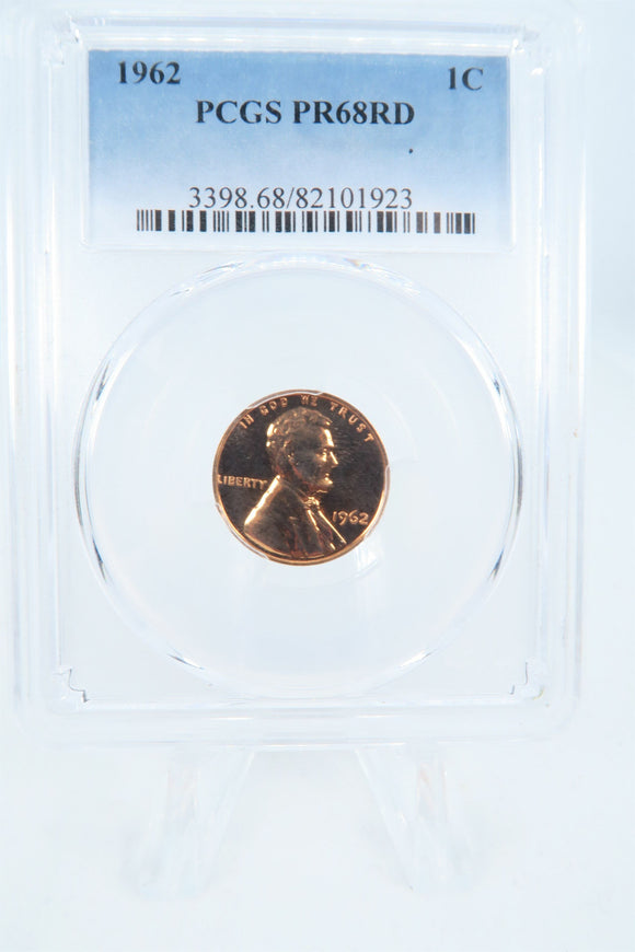 1962-P PCGS PR68RD Lincoln Memorial Cent Proof 1C