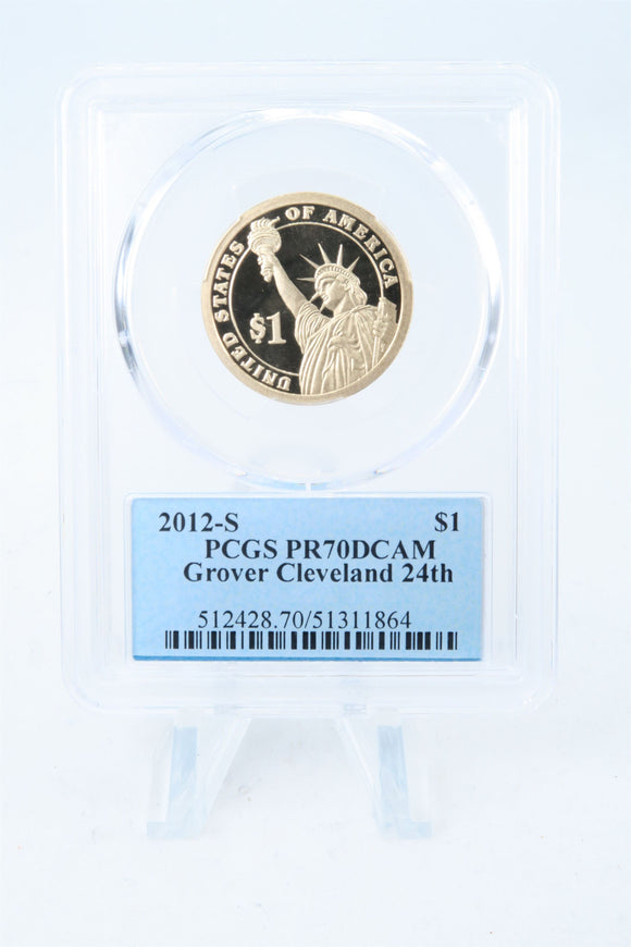2012-S PCGS PR70DCAM Grover Cleveland 24th Presidential Dollar Proof