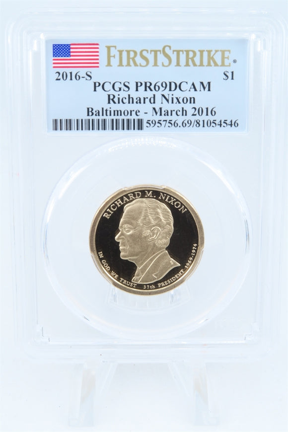 2016-S PCGS PR69DCAM Richard M. Nixon Presidential Dollar Proof