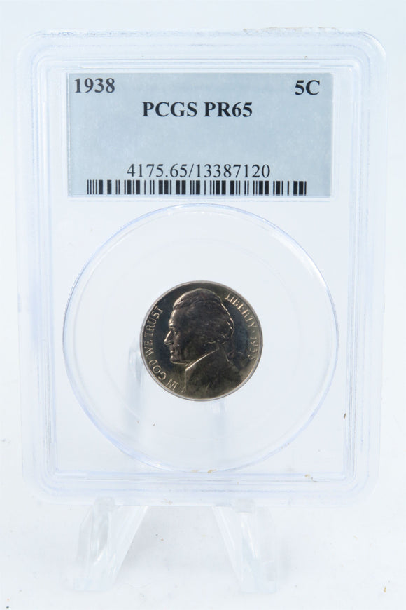 1938-P PCGS PR65 Jefferson Nickel Proof 5C