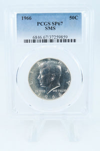 1966-P PCGS SP67 SMS Kennedy Half Dollar 50C