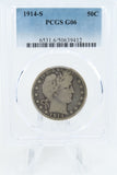 1914-S PCGS G06 Barber Half Dollar Business Strike 50C