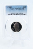 1982-S PCGS PR70DCAM Washington Quarter Proof 25C