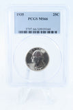 1935-P PCGS MS66 Washington Quarter Business Strike 25C