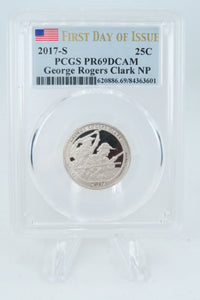 2017-S PCGS PR69DCAM George Rogers Clark NP Quarter Proof 25C