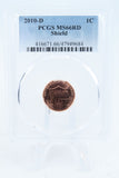 2010-D PCGS MS66RD Lincoln Shield Cent Business Strike 1C