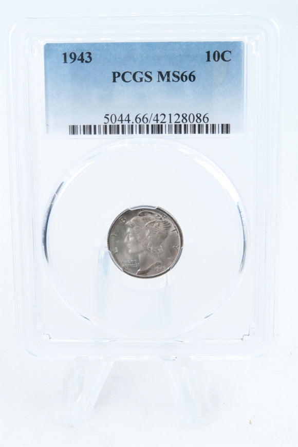 1943-P PCGS MS66 Mercury Dime Business Strike 10C