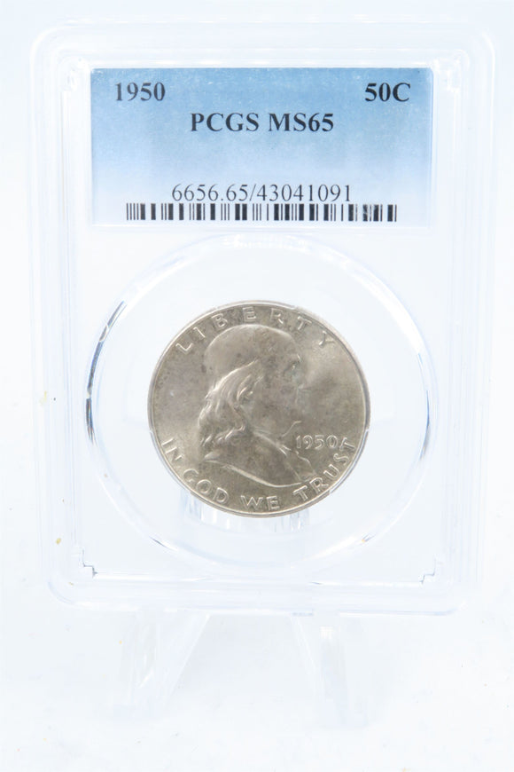 1950-P PCGS MS65 Franklin Half Dollar Business Strike 50C