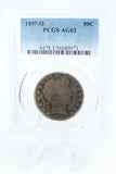 1897-O PCGS AG03 Barber Half Dollar Business Strike 50C