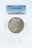 1934-S PCGS AU53 Peace Dollar Business Strike
