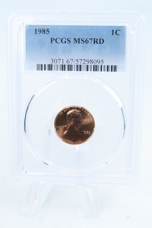 1985-P PCGS MS67RD Lincoln Memorial Cent Business Strike 1C