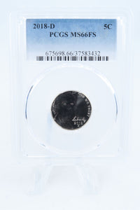 2018-D PCGS MS66FS Jefferson Nickel Full Steps Business Strike 5C