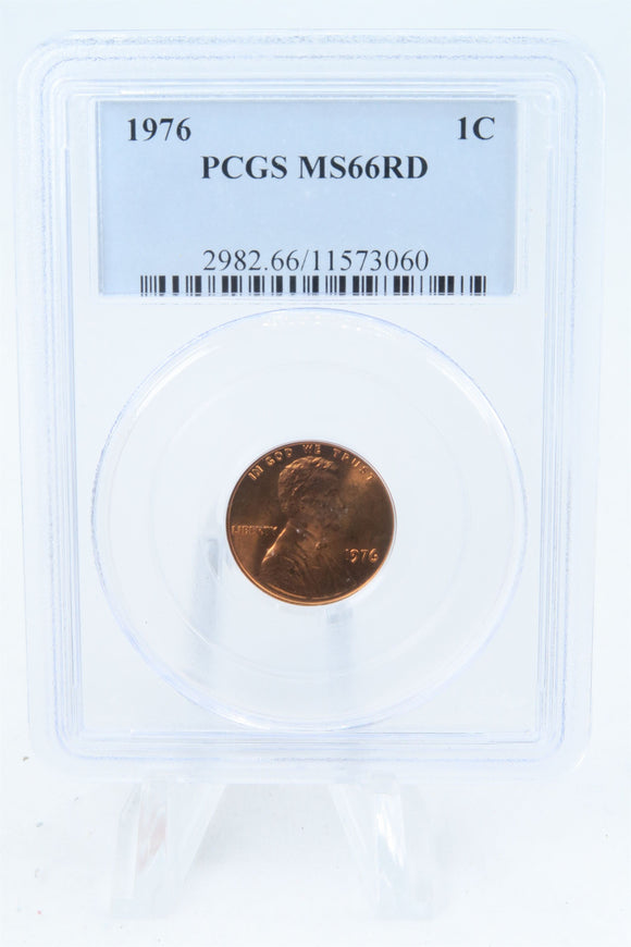 1976-P PCGS MS66RD Lincoln Memorial Cent Business Strike 1C