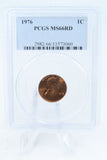 1976-P PCGS MS66RD Lincoln Memorial Cent Business Strike 1C