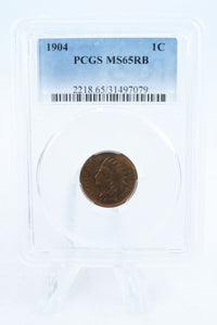 1904-P PCGS MS65RB Indian Cent Business Strike 1C