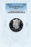 1997-S PCGS PR70DCAM Silver Kennedy Half Dollar Proof 50C