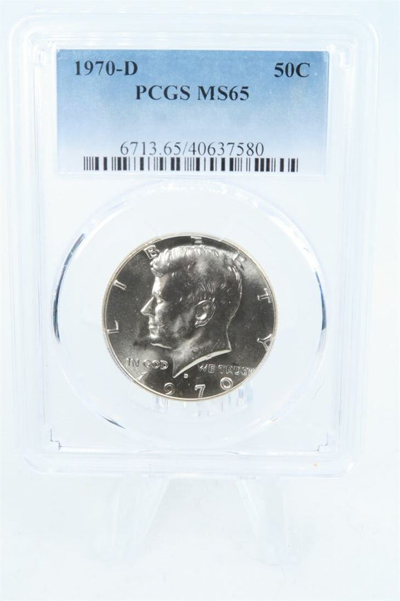 1970-D PCGS MS65 Kennedy Half Dollar Business Strike 50C