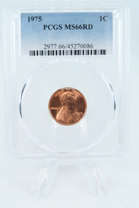 1975-P PCGS MS66RD Lincoln Memorial Cent Business Strike 1C