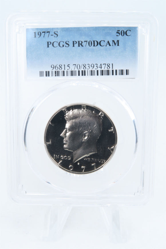 1977-S PCGS PR70DCAM Kennedy Half Dollar Proof 50C