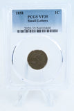 1858-P PCGS VF35 Small Letters Flying Eagle Cent Business Strike 1C