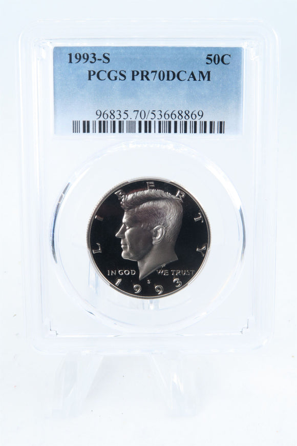 1993-S PCGS PR70DCAM Kennedy Half Dollar Proof 50C