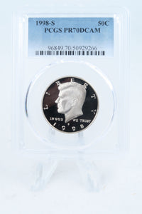 1998-S PCGS PR70DCAM Kennedy Half Dollar Proof 50C