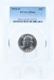 1954-D PCGS MS66 Washington Quarter Business Strike 25C