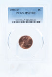 2006-D PCGS MS67RD Lincoln Memorial Cent Business Strike 1C