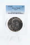 1976-D PCGS MS65 Type 1 Eisenhower Ike Dollar Business Strike