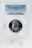 1956-P PCGS PR68+CAM Type 2 Franklin Half Dollar Proof 50C