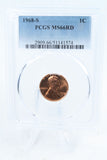 1968-S PCGS MS66RD Lincoln Memorial Cent Business Strike 1C