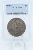 1893-CC PCGS VF20 Morgan Dollar Business Strike