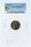 1941-D PCGS MS66+FS Jefferson Nickel Full Steps Business Strike 5C