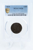 1834-P PCGS VF20BN Classic Head Half Cent Business Strike