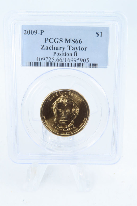 2009-P PCGS MS66 Zachary Taylor Position B Presidential Dollar