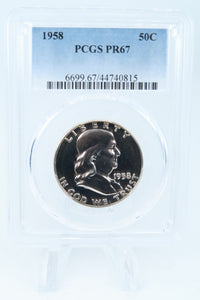 1958-P PCGS PR67 Franklin Half Dollar Proof 50C