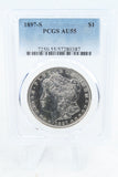 1897-S PCGS AU55 Morgan Dollar Business Strike