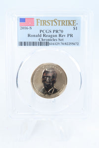 2016-P PCGS PR70 Ronald Reagan Presidential Dollar Reverse Proof