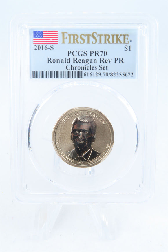 2016-P PCGS PR70 Ronald Reagan Presidential Dollar Reverse Proof