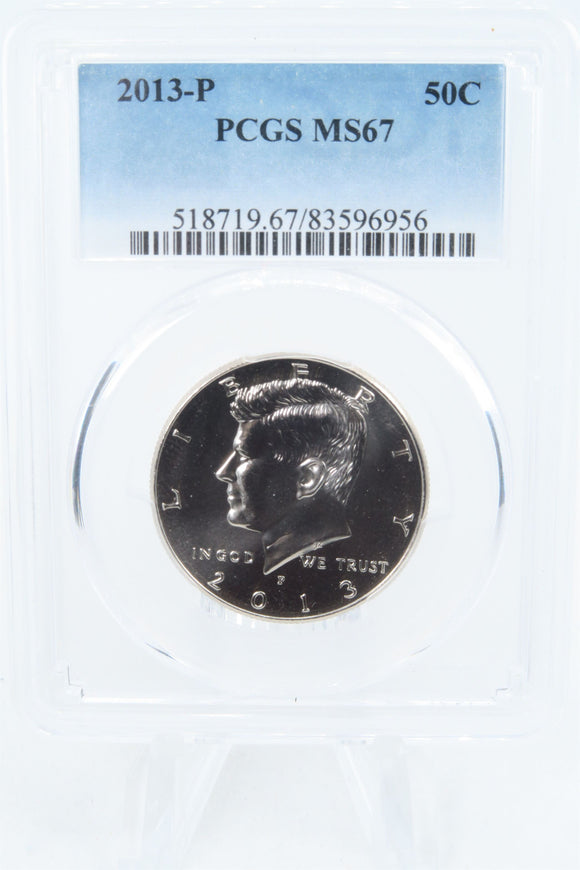 2013-P PCGS MS67 Kennedy Half Dollar Business Strike 50C