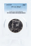 2013-P PCGS MS67 Kennedy Half Dollar Business Strike 50C