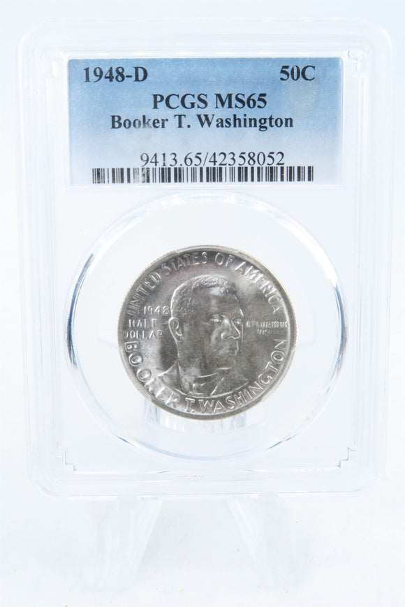 1948-D PCGS MS65 Booker T. Washington Classic Commemorative Half Dollar 50C