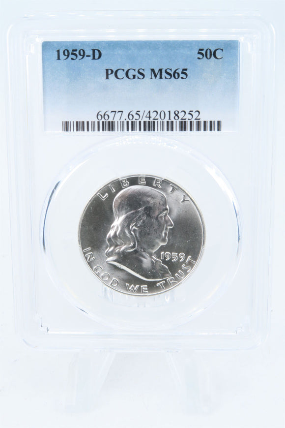 1959-D PCGS MS65 Franklin Half Dollar Business Strike 50C