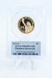 2013-S PCGS PR69DCAM Theodore Roosevelt Presidential Dollar Proof
