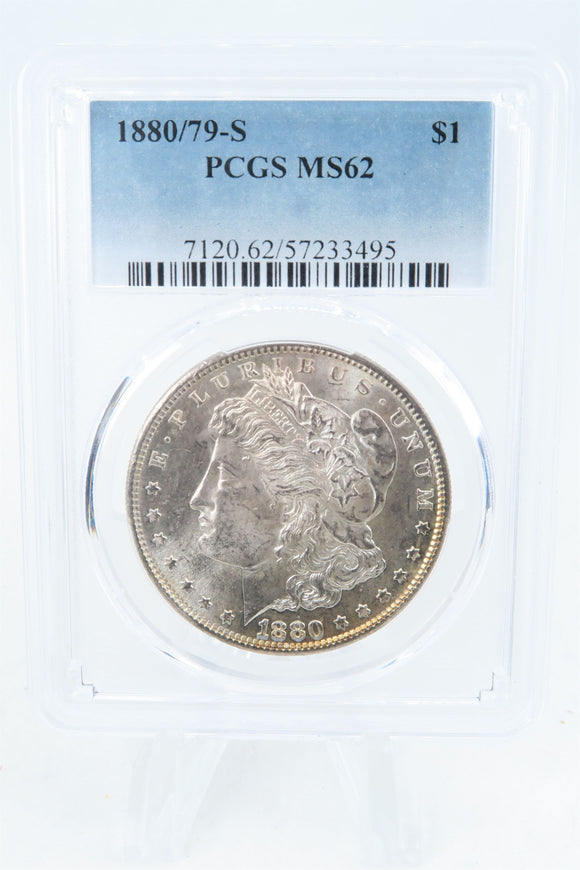 1880/79-S PCGS MS62 Morgan Dollar Business Strike