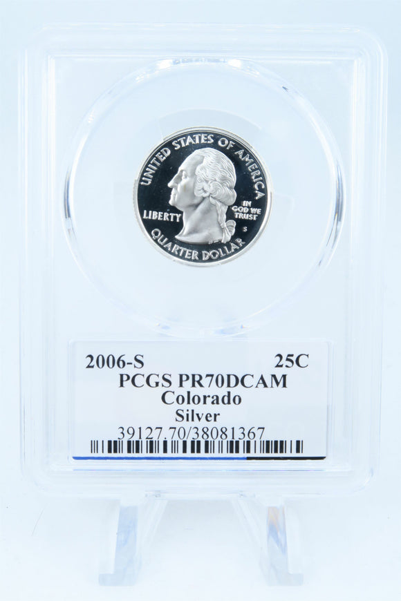 2006-S PCGS PR70DCAM Silver Colorado State Quarter Proof 25C